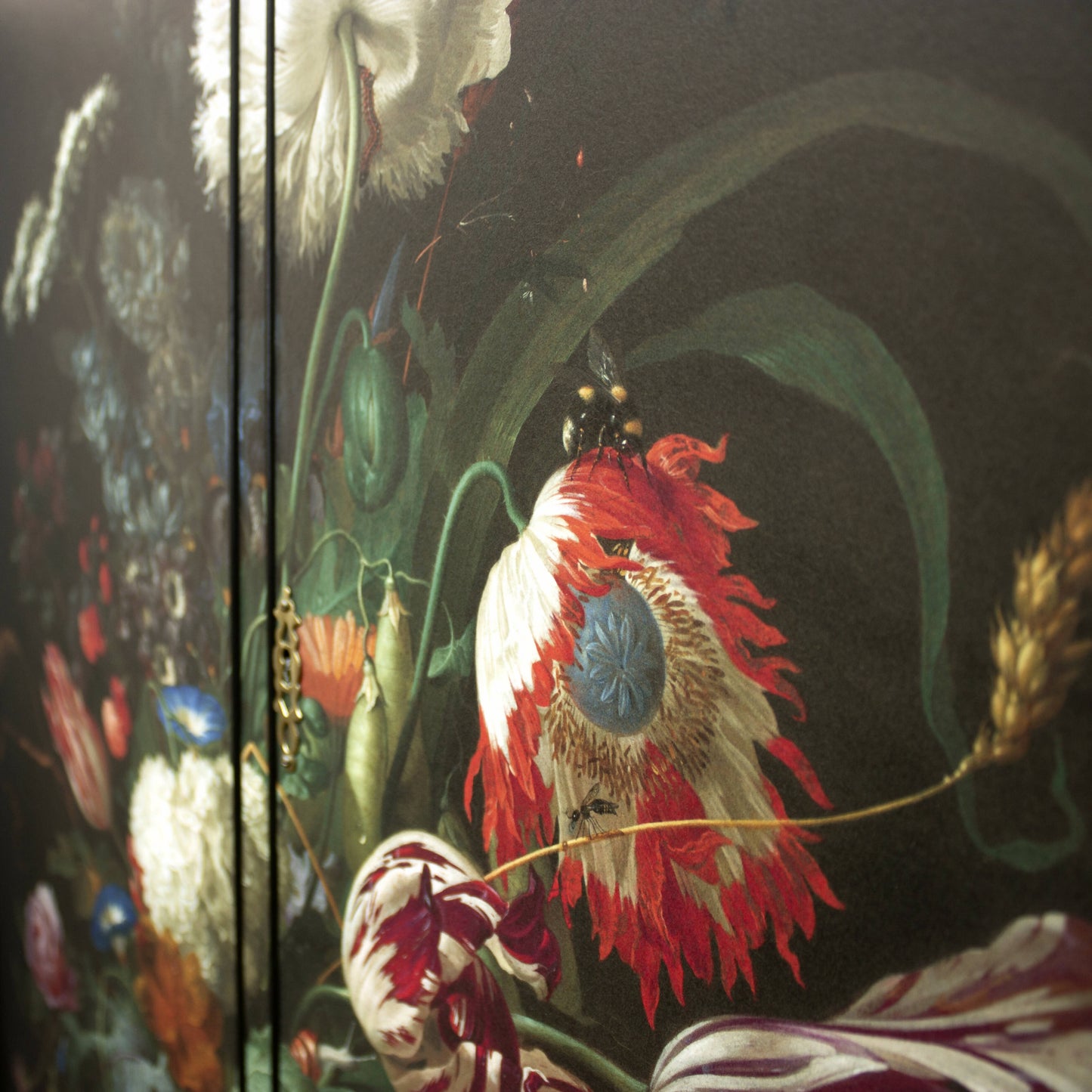 Vintage Drinks Cabinet in Dutch Floral Design