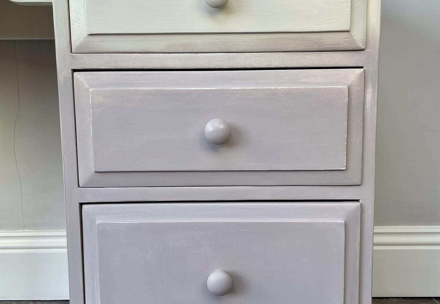 SOLD Hand Painted Pine Dressing Table