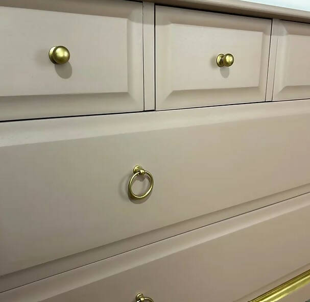Pink and Gold Stag 4 over 2 Chest of Drawers