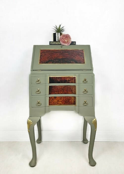Petit Green Walnut Bureau