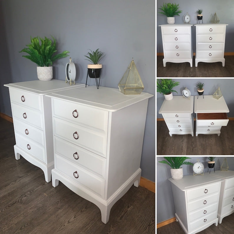 Ready to paint Stag Bedside Cabinets