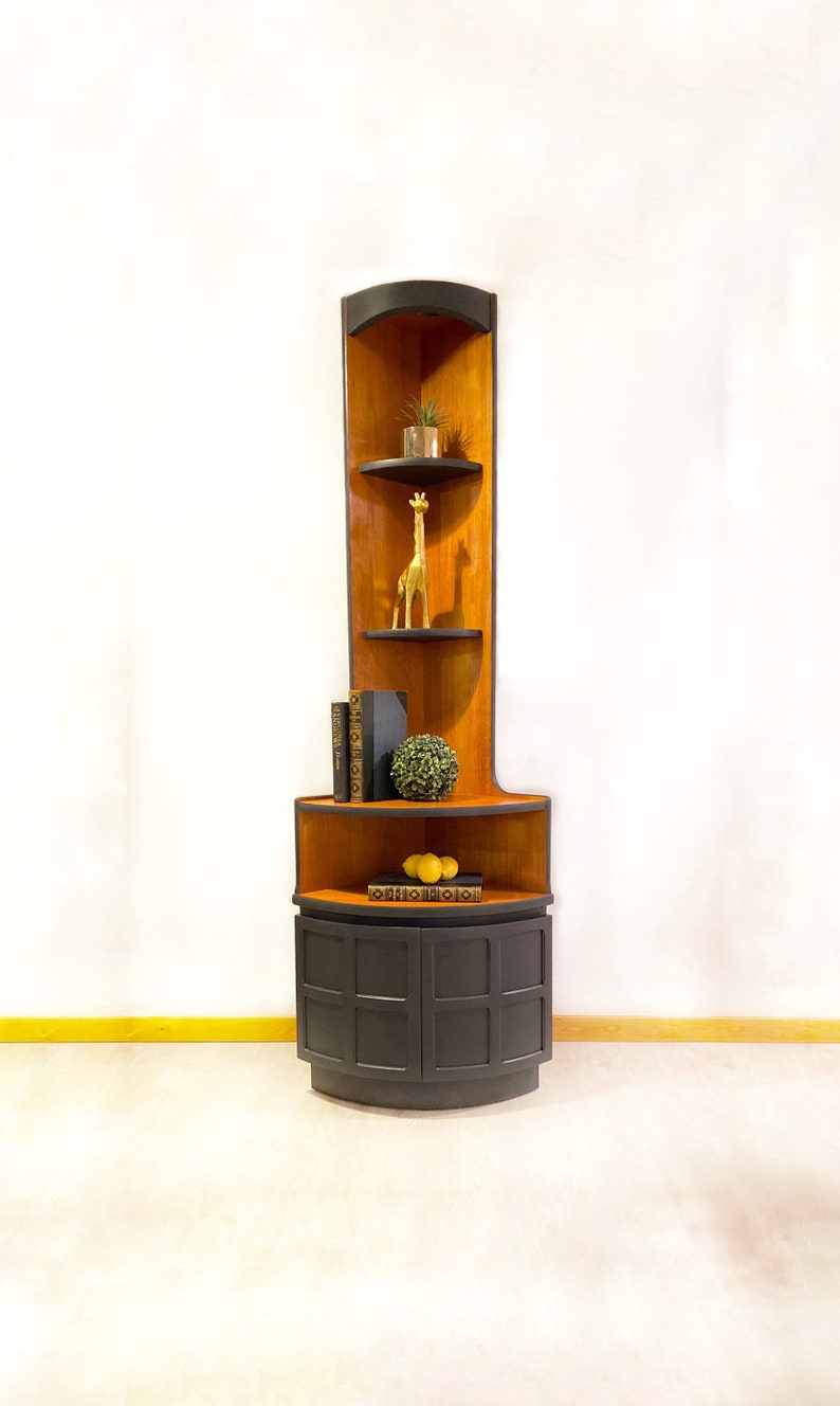 Nathan Teak Corner Unit / Drinks Cabinet in Ash