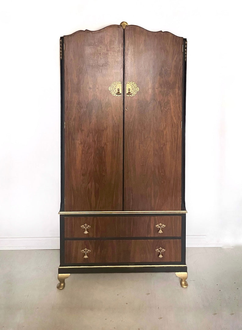 Art Deco Style Double Wardrobe - made to order
