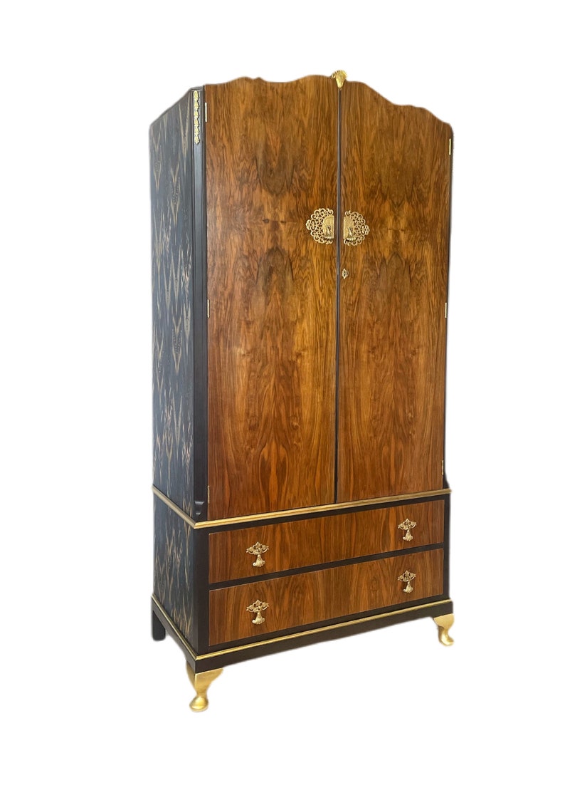 Art Deco Style Double Wardrobe - made to order