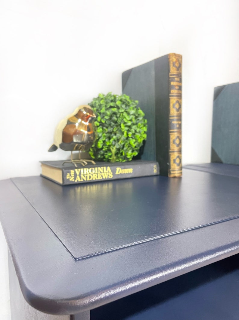 Blue and Gold Luxury Stag Bedside Cabinets