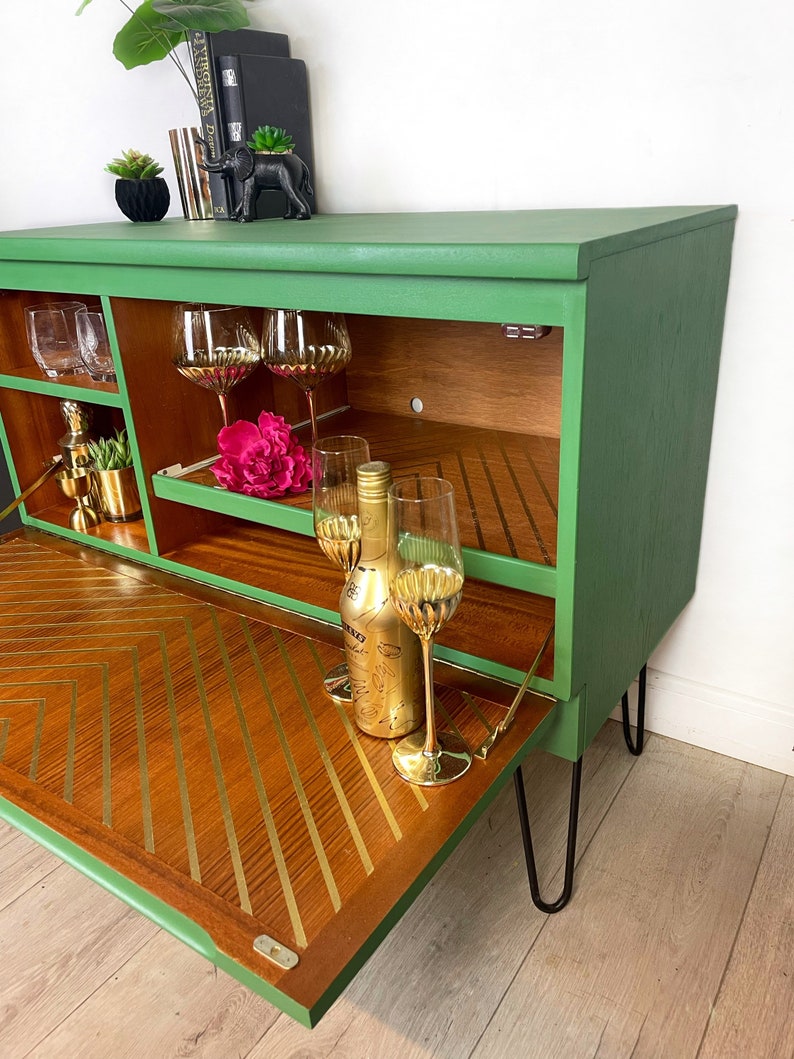 Bright Green Nathan Drinks Cabinet, Media Unit, Sideboard