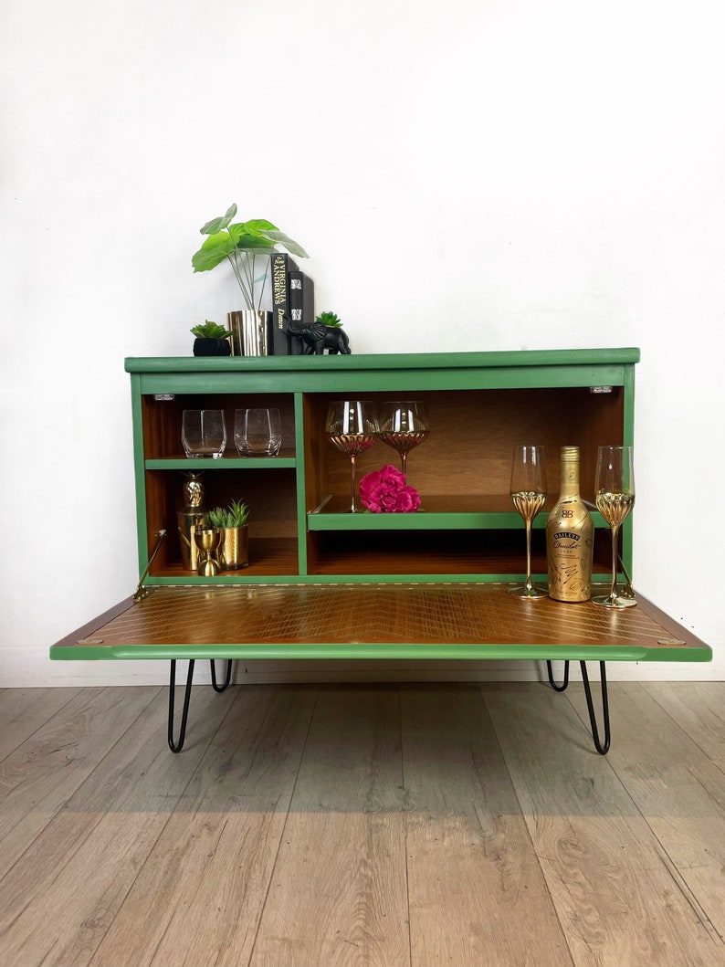 Bright Green Nathan Drinks Cabinet, Media Unit, Sideboard