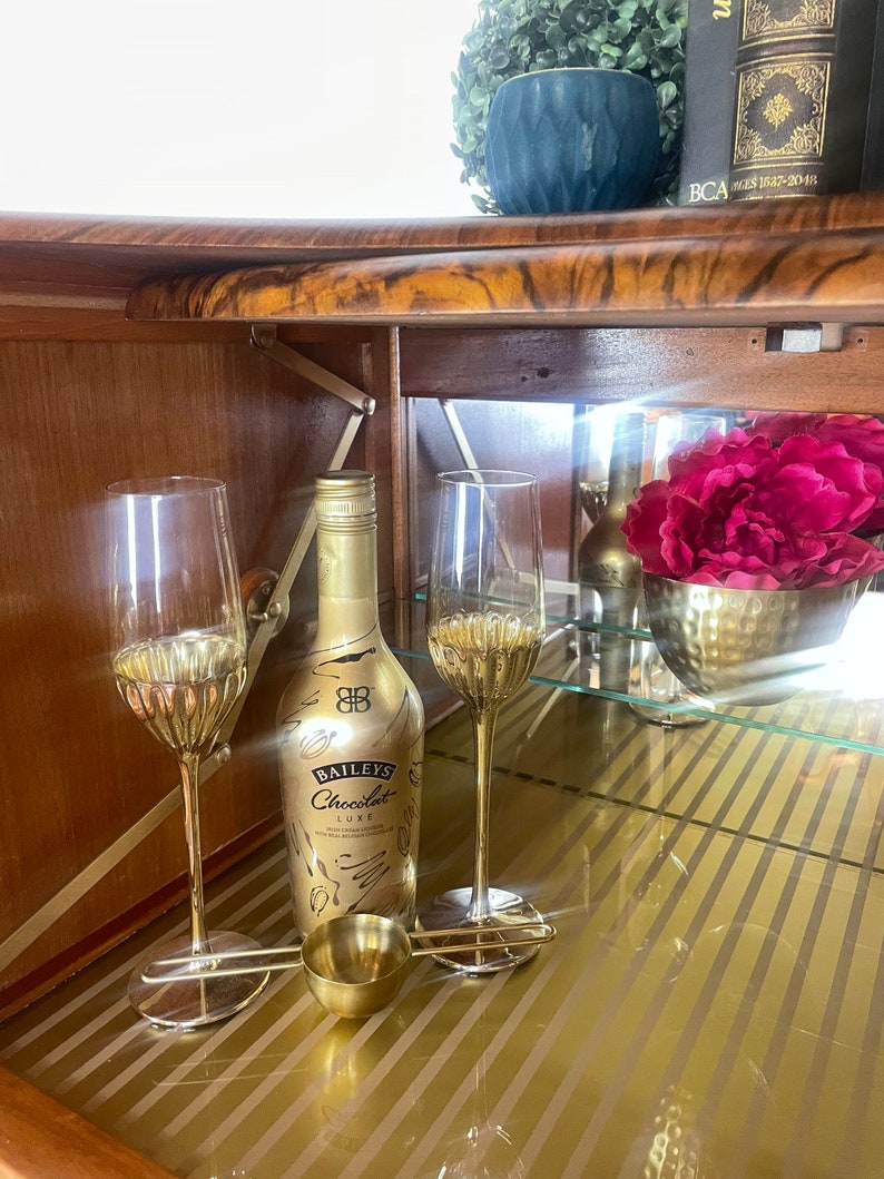 Available to commission Green and Gold Beautility Cocktail Cabinet