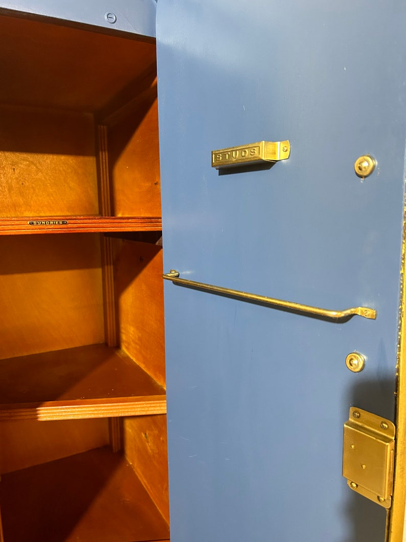 Art Deco Style Blue Wardrobe- sold- contact to commission something similar