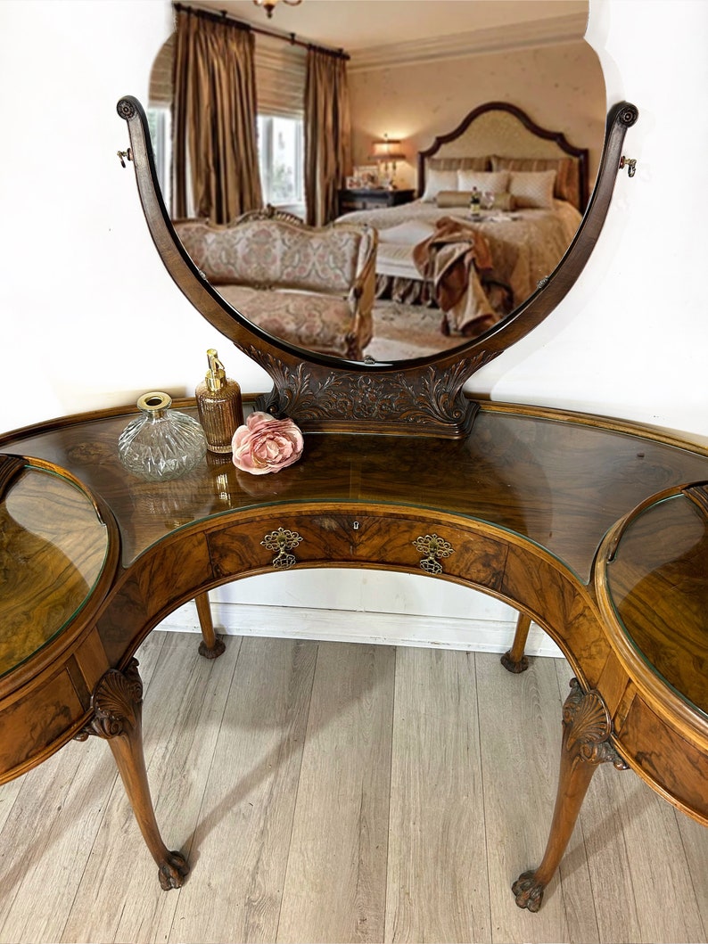 Burr Walnut Dressing Table