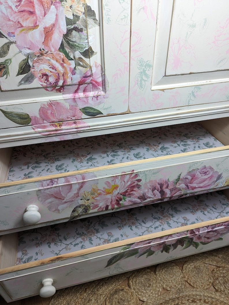 Painted wardrobes, amoire, linen cupboards. Various styles. Painted to order using quality vintage items.