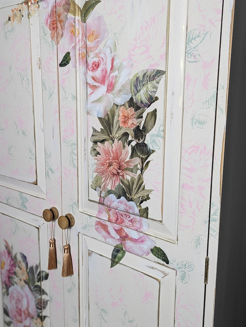 Painted wardrobes, amoire, linen cupboards. Various styles. Painted to order using quality vintage items.