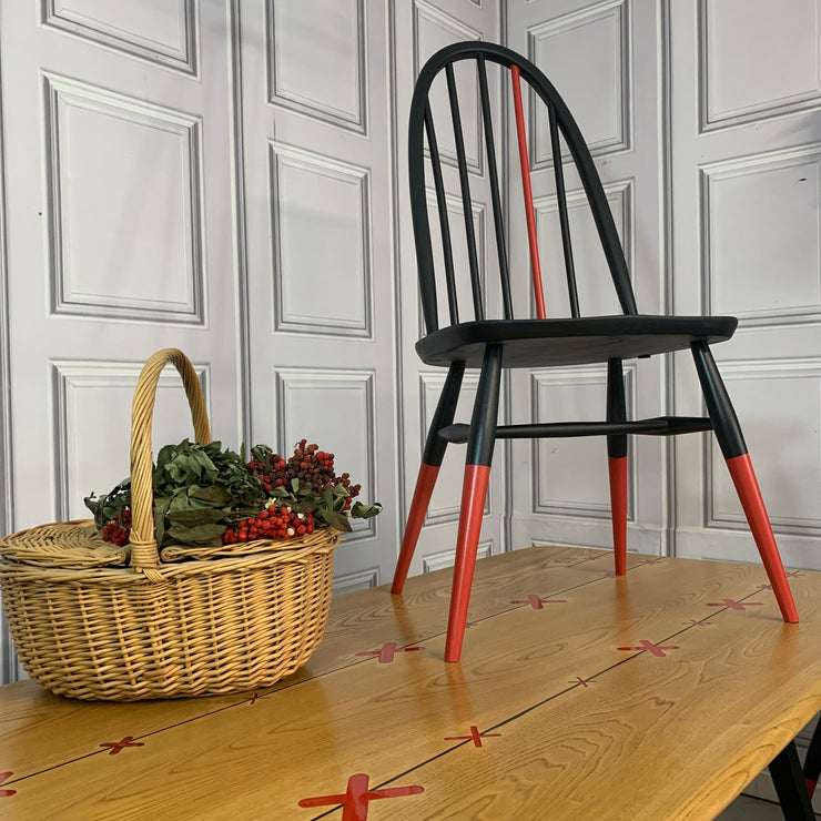 Ercol Dining Table and Chairs Black and Red Resin Table Design Kisses Commission Order
