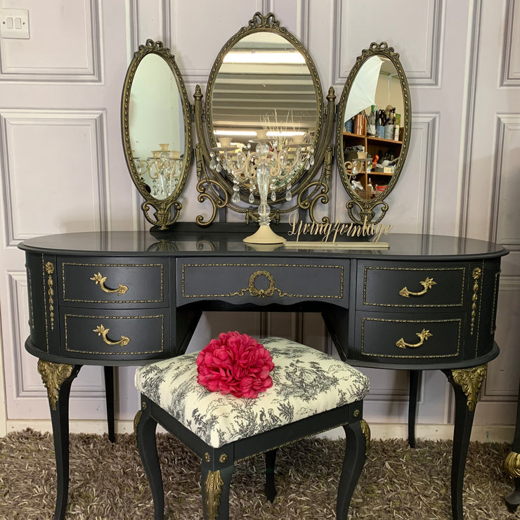 Bedroom Furniture Set by Olympus Black & Gold