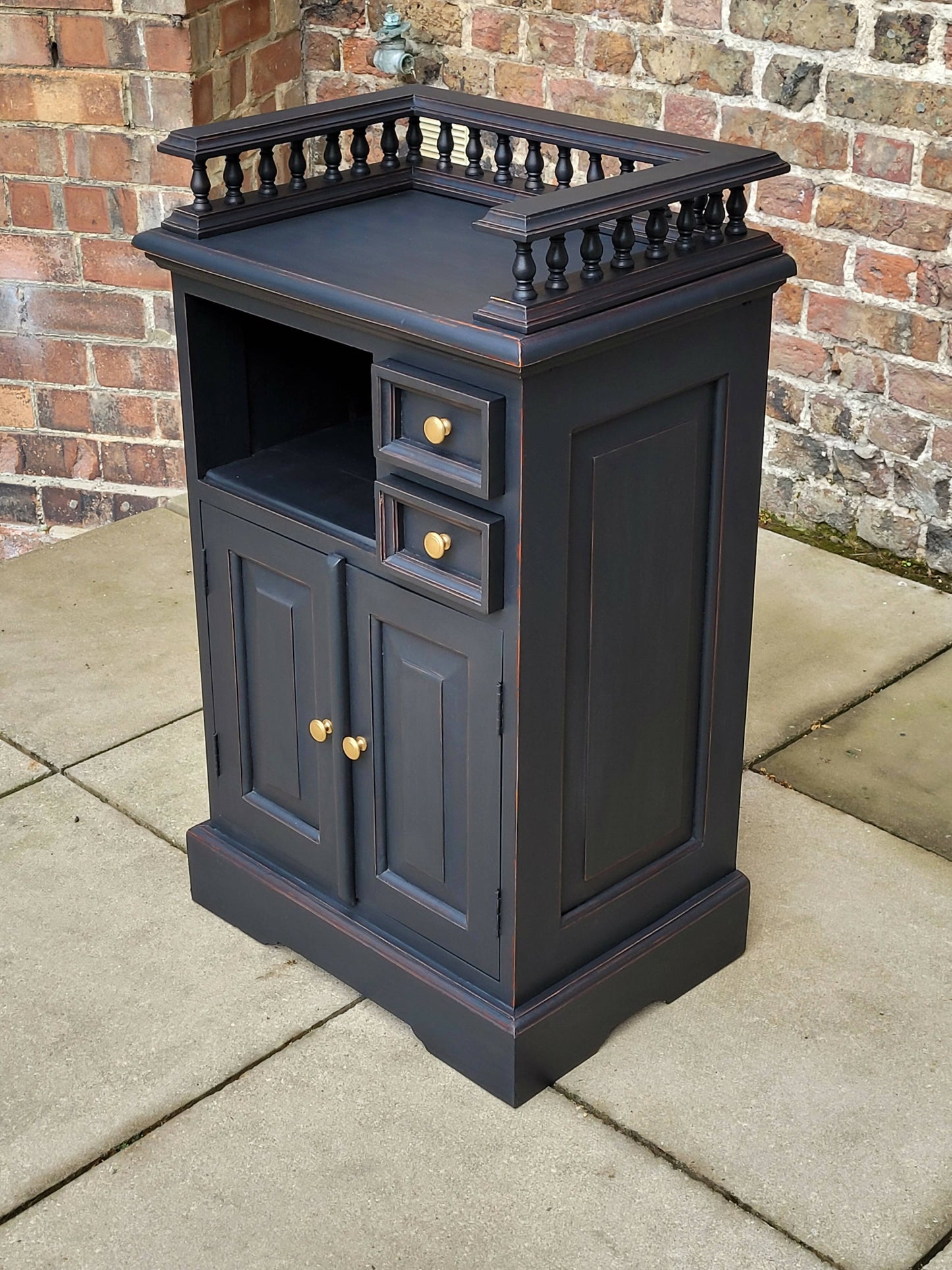 Navy Blue Vintage Kitchen Cupboard