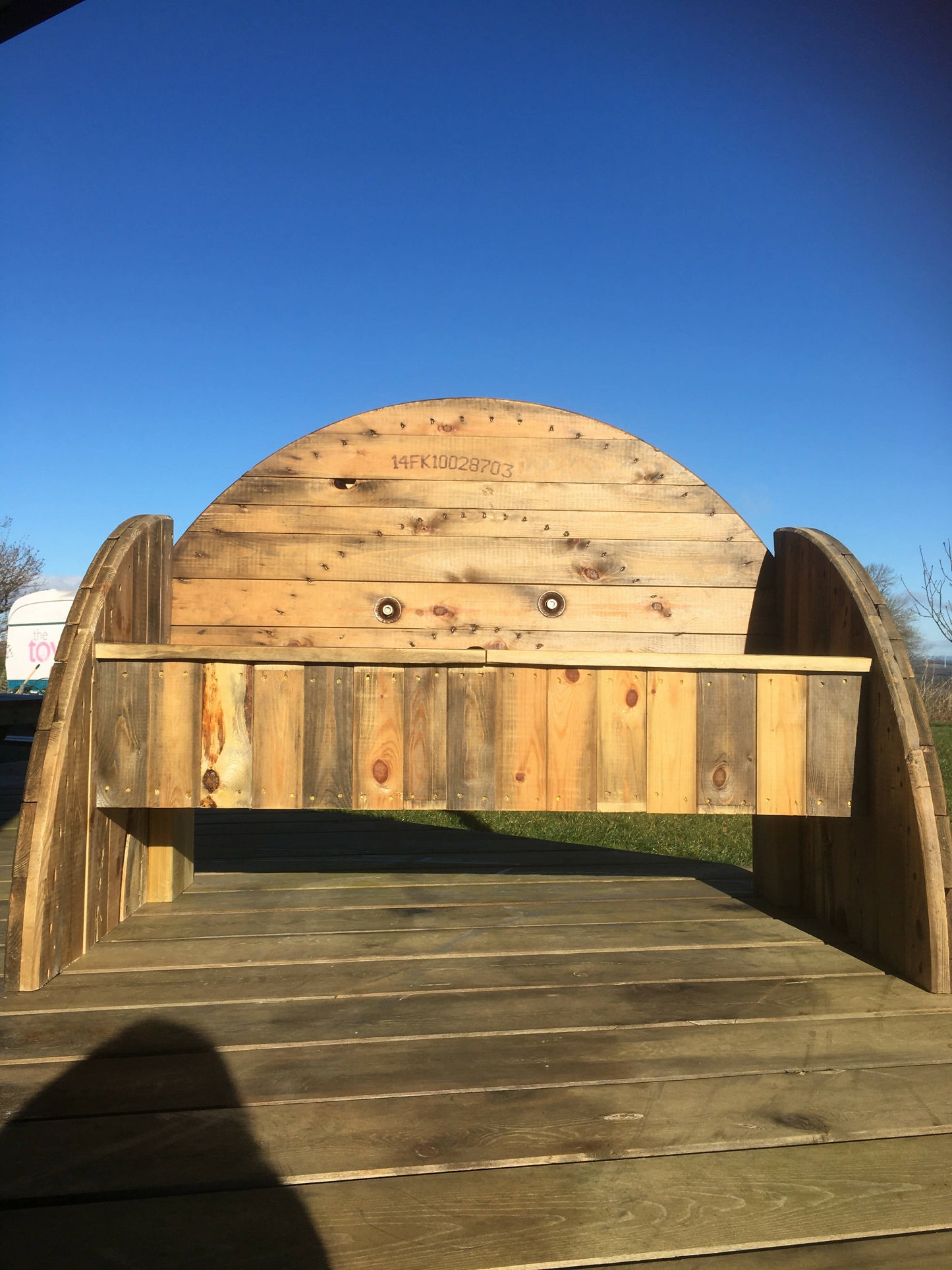 Rustic Cable Drum Seat