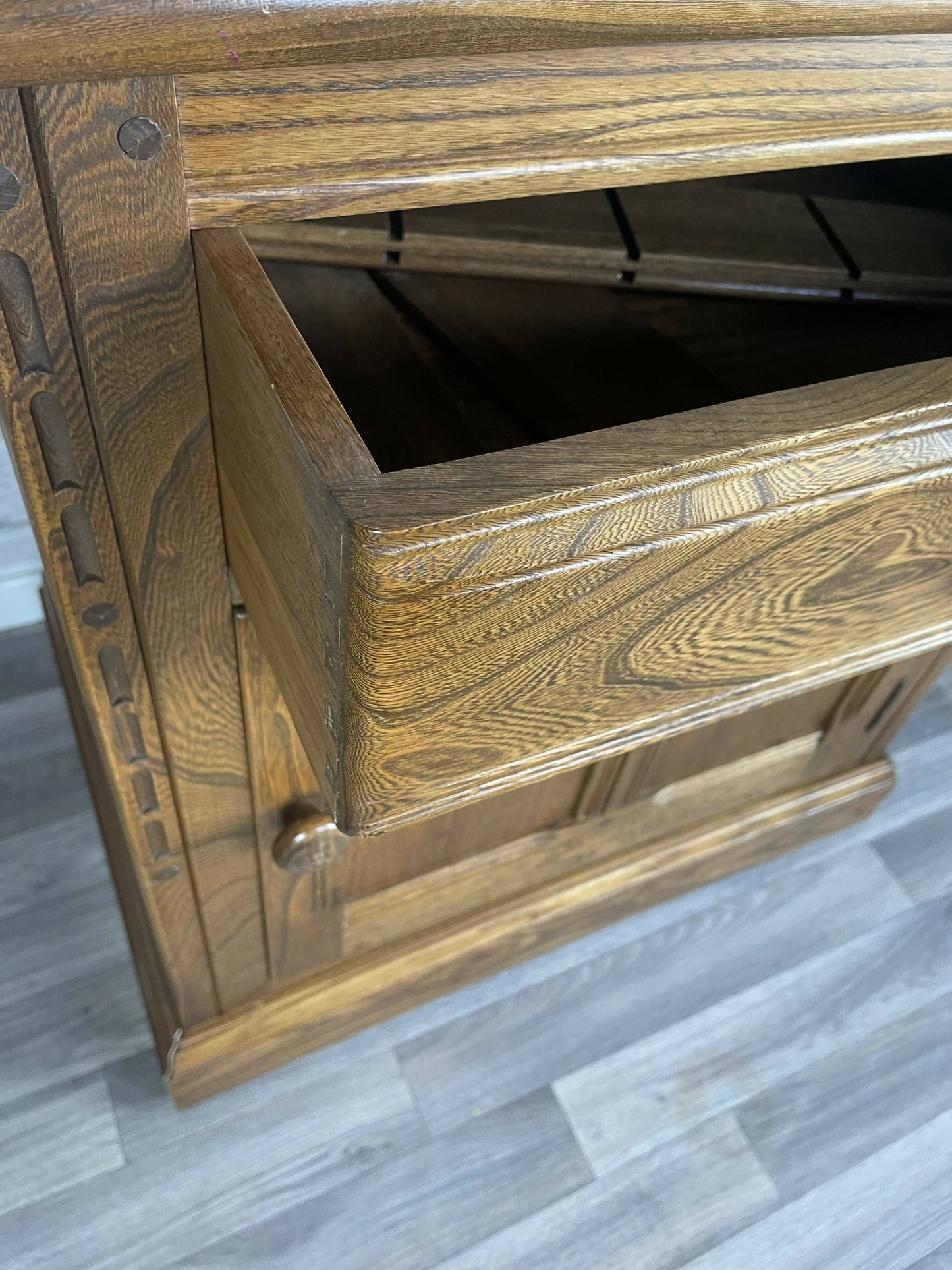 Vintage Ercol Old Colonial Cabinet Cupboard Golden Dawn