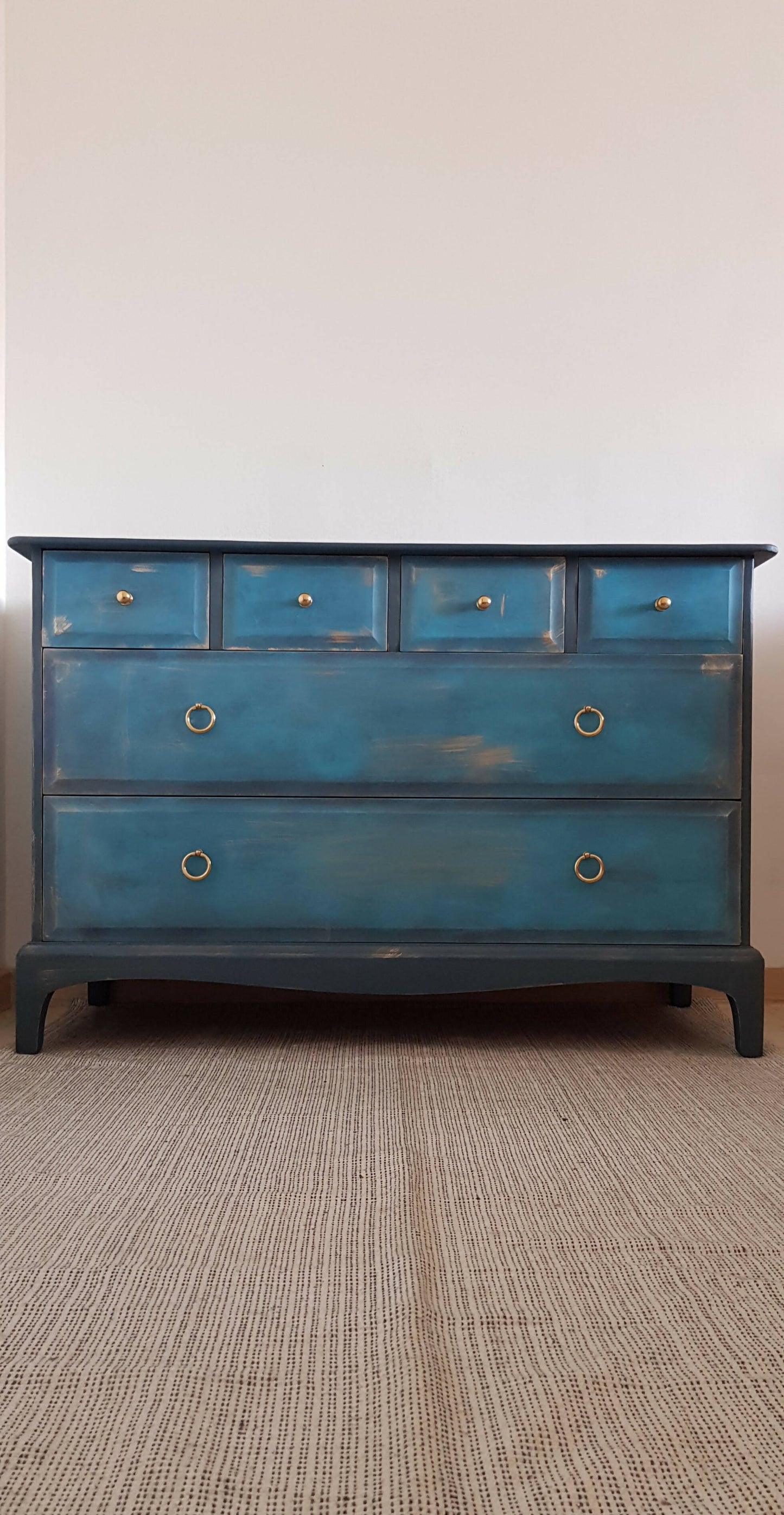 Large Vintage Stag Chest of Drawers