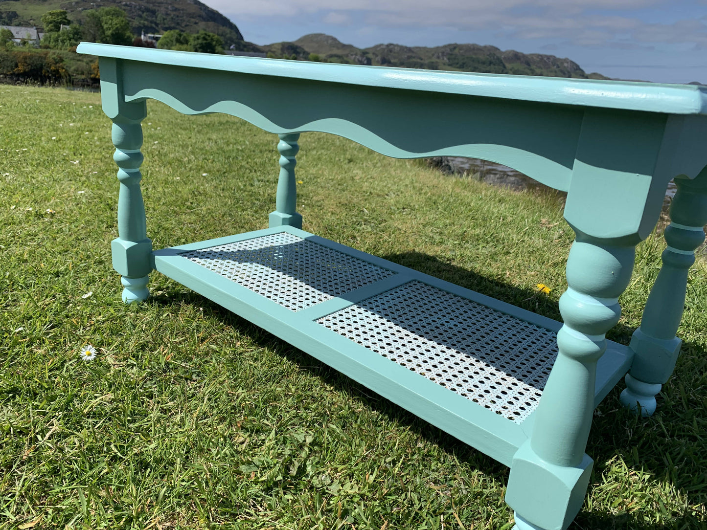 Blue Coastal Coffee Table