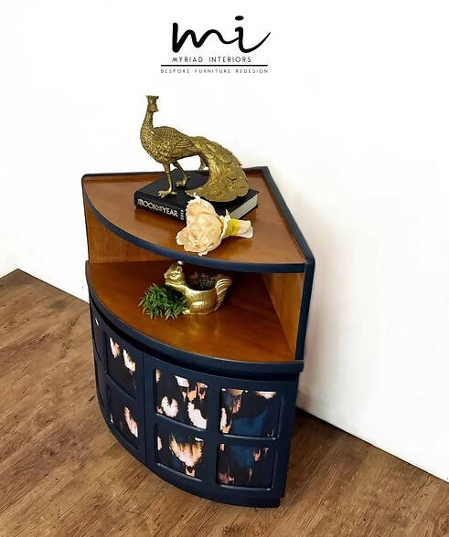 Nathan Corner Drinks Cabinet, Navy Blue