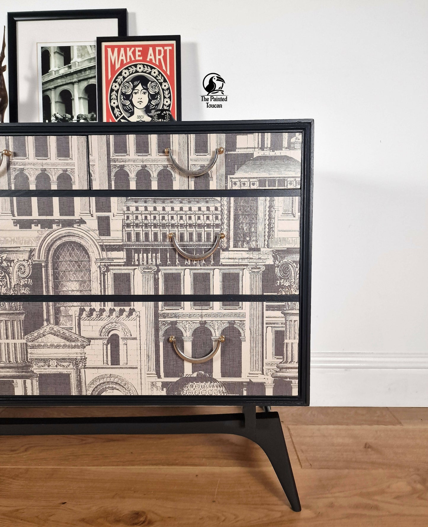 Mid-century Meredew Tola Chest of Drawers Black