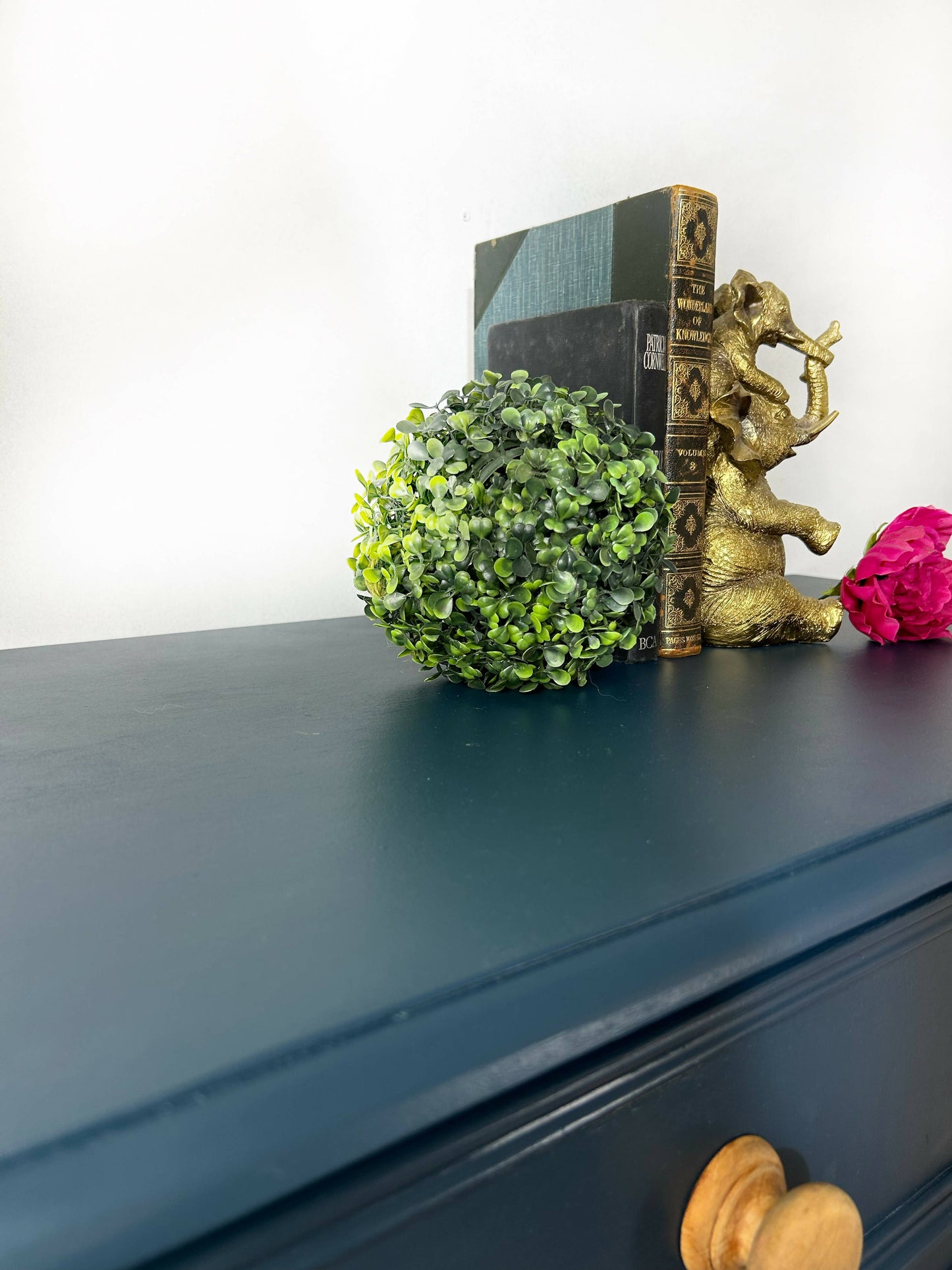 Blue Rustic Pine Chest of Drawers