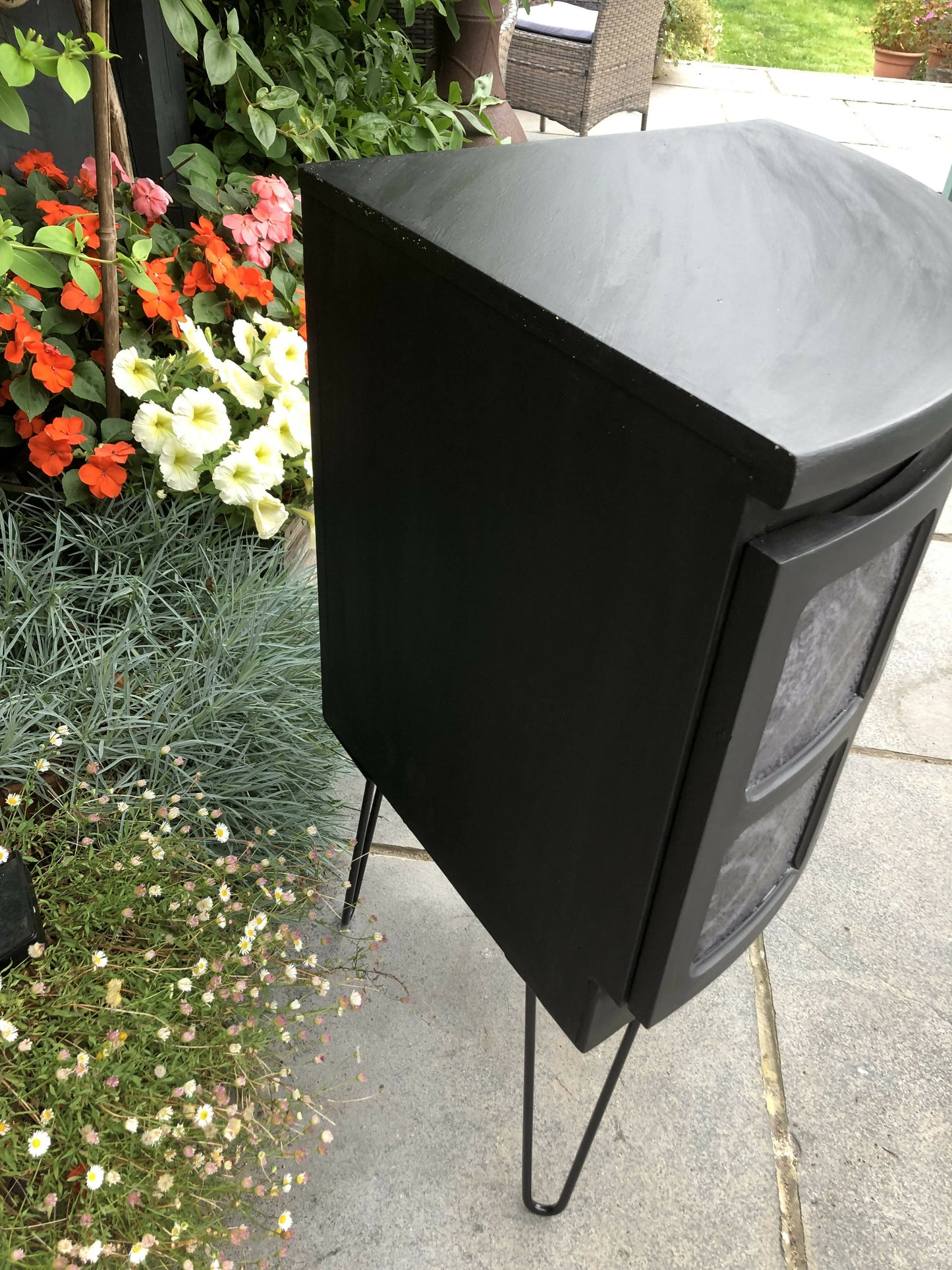 Upcycled nathan corner cabinet