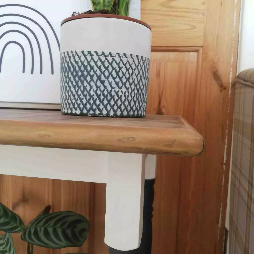 Solid Wood Side Table Plant Stand