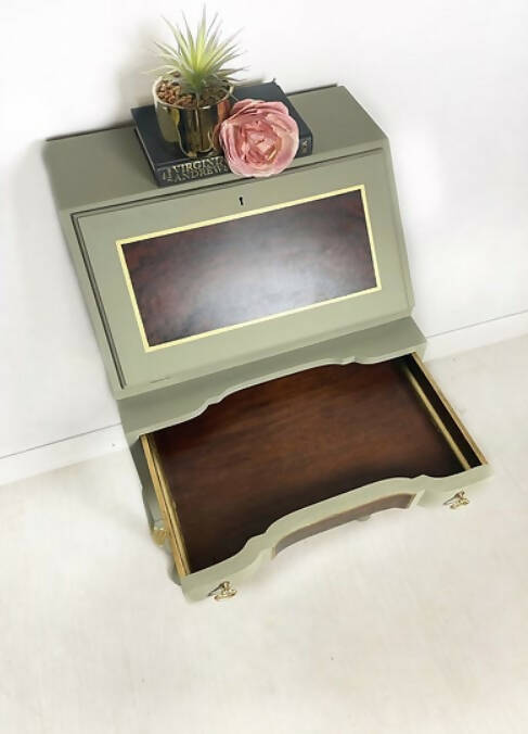 Petit Green Walnut Bureau