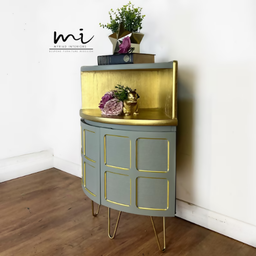 Refurbished mid century modern Nathan corner cabinet, drinks, gin bar, mcm, retro, console, sideboard, vintage