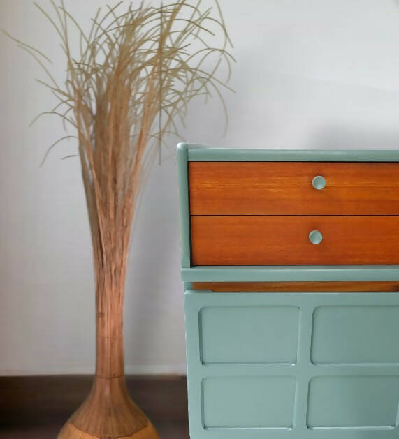 Nathan Squares Green Drinks Cabinet / Sideboard