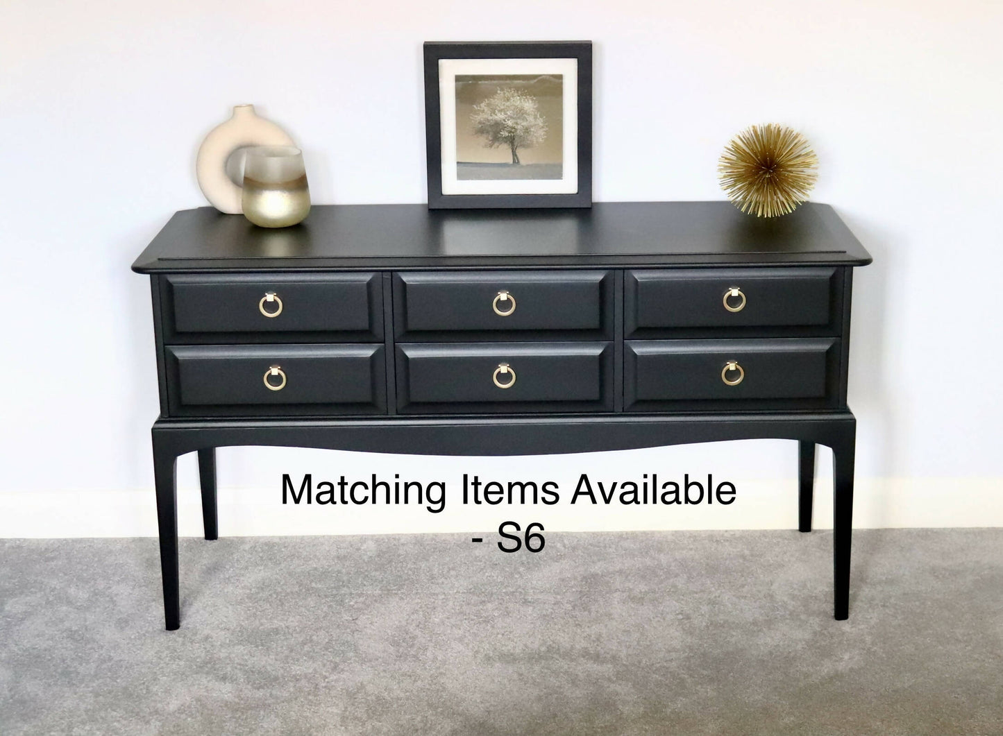 Pair of Stag Minstrel 4 Drawer Bedside Tables Bedside Cabinets