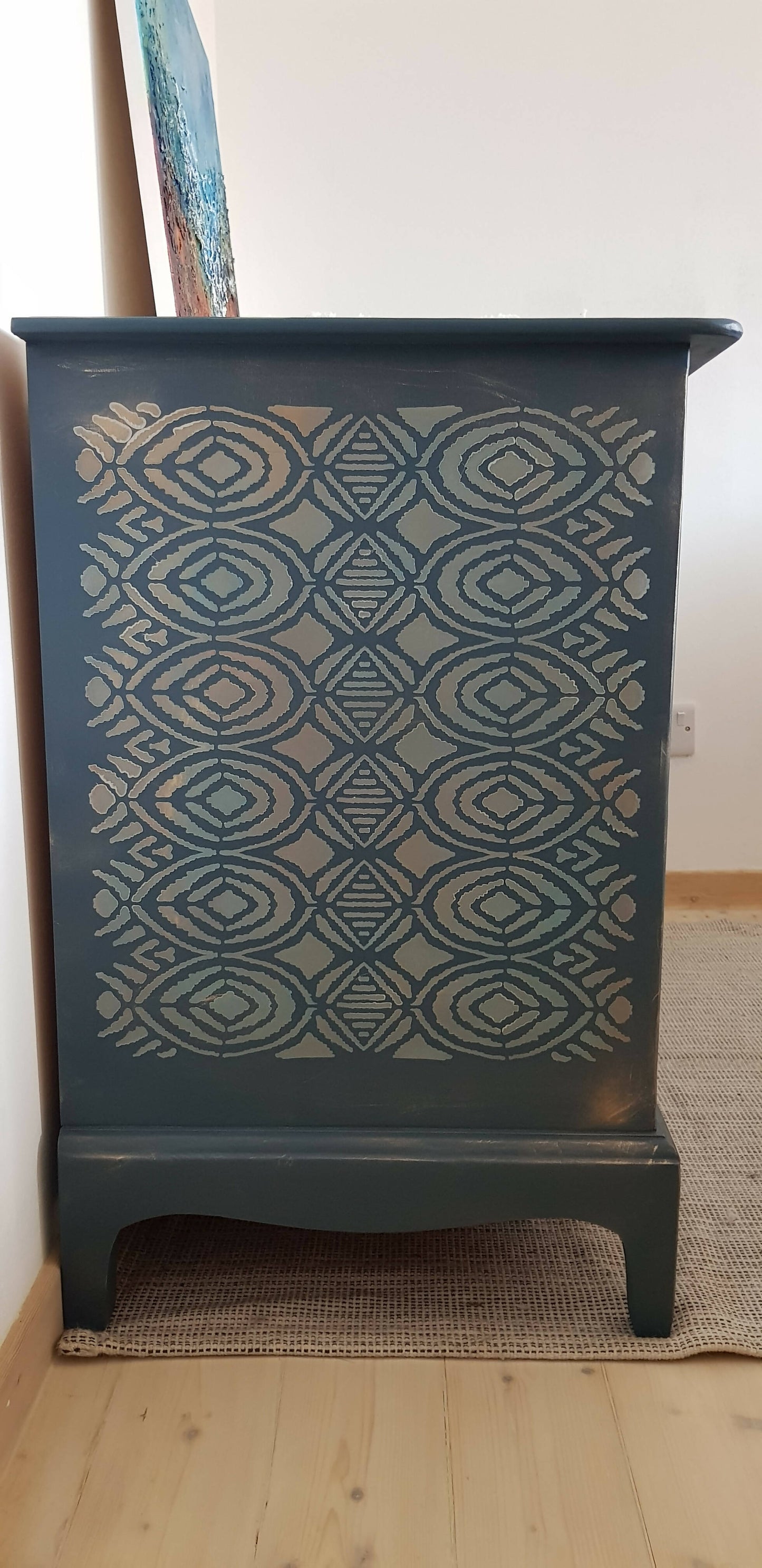 Large Vintage Stag Chest of Drawers