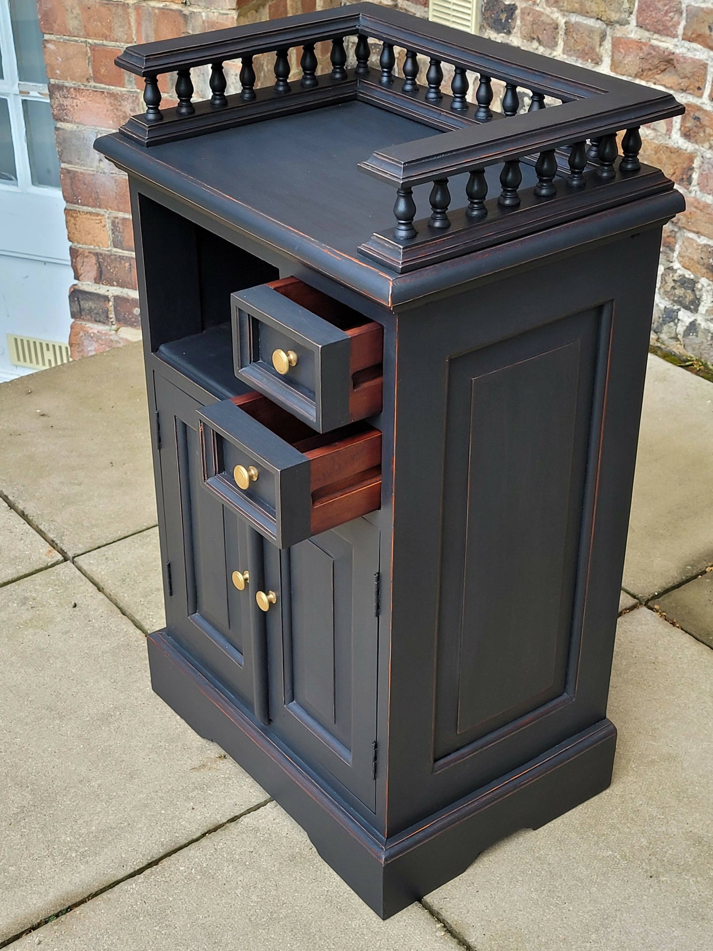 Navy Blue Vintage Kitchen Cupboard