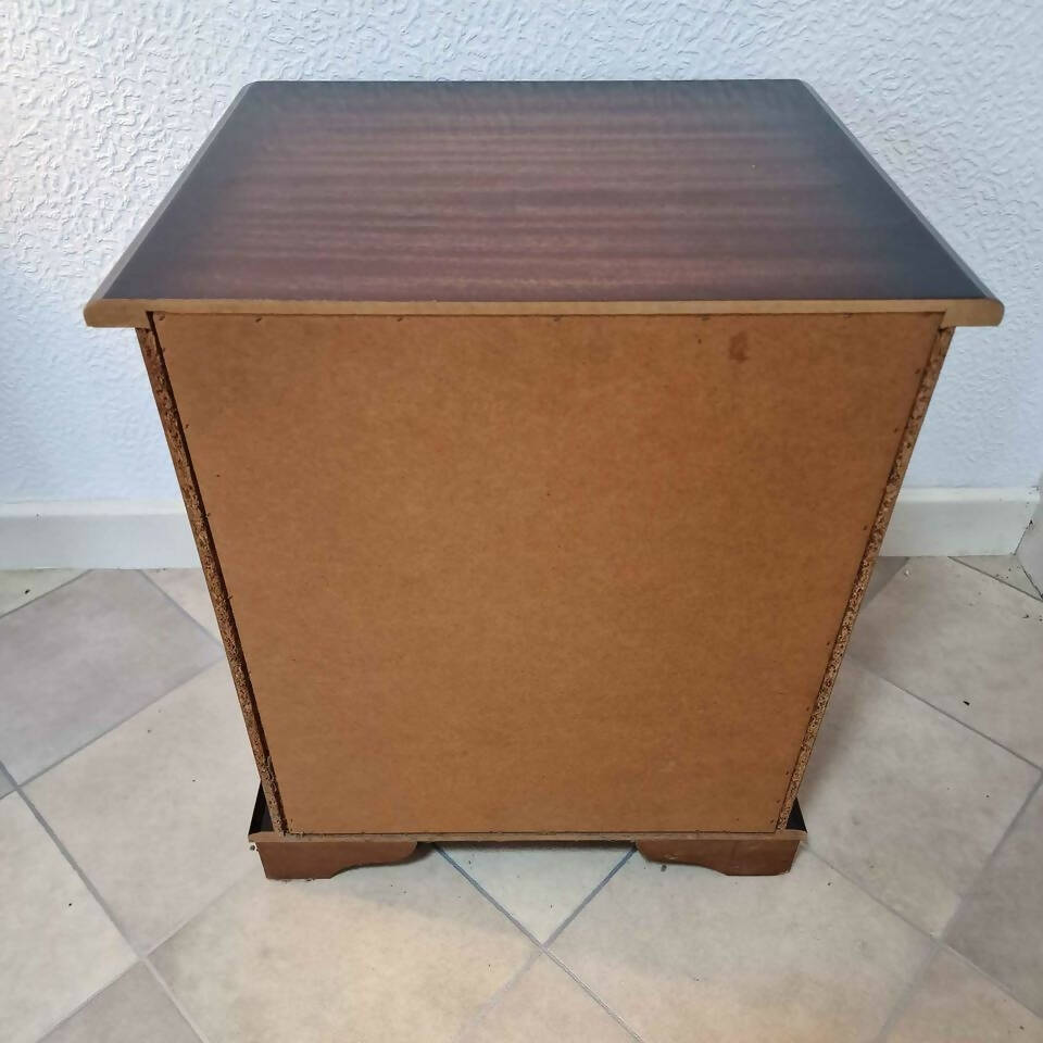 Heavy Solid Mahogany Bedside Cabinet