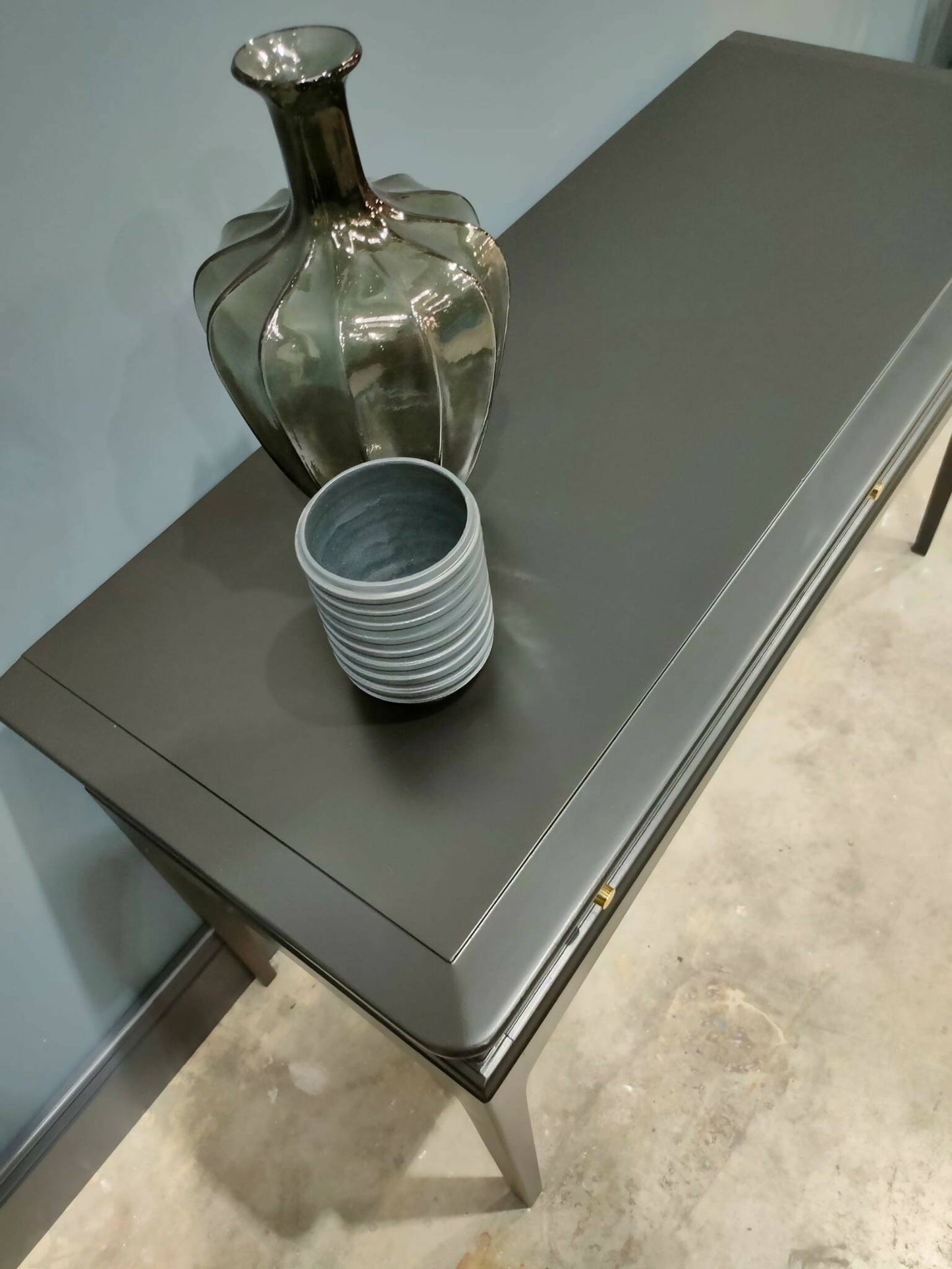 Vintage Black Stag Console Table
