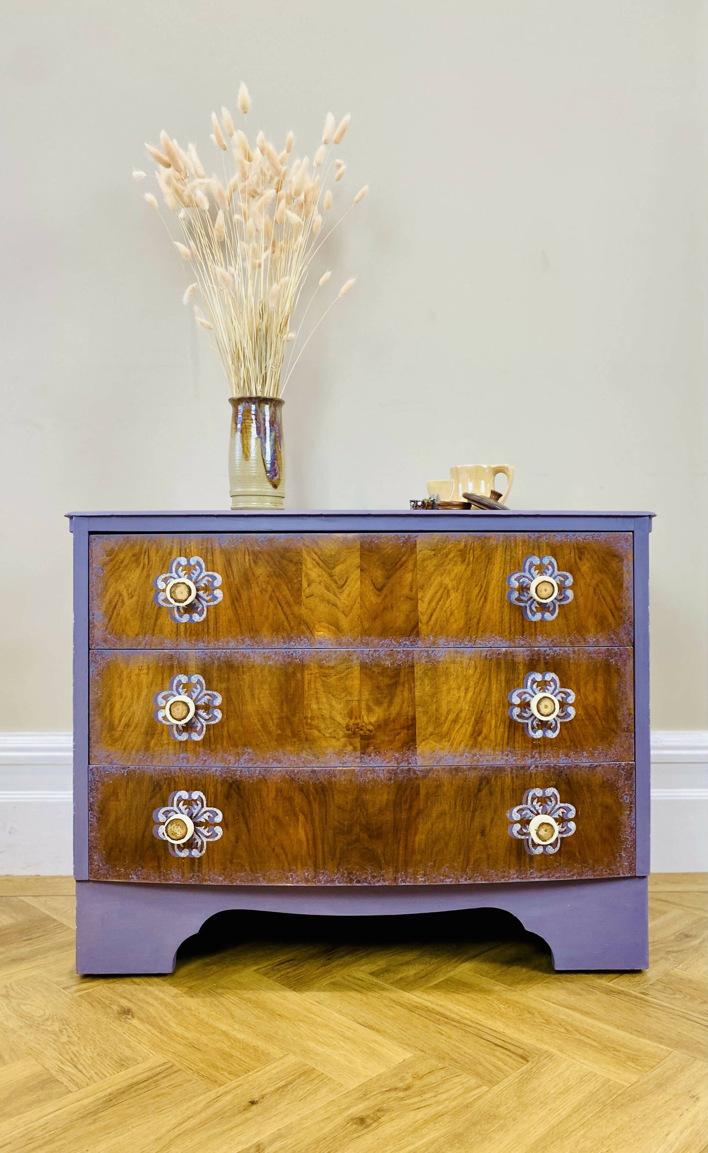 Small Walnut Bedroom Drawers
