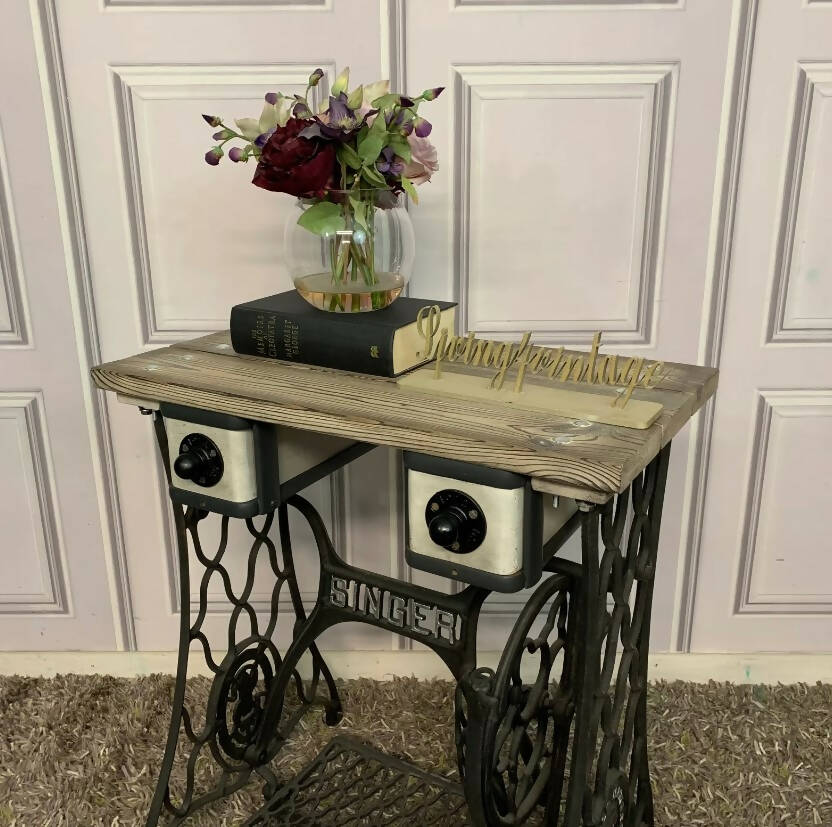Original Vintage Singer Sewing Table