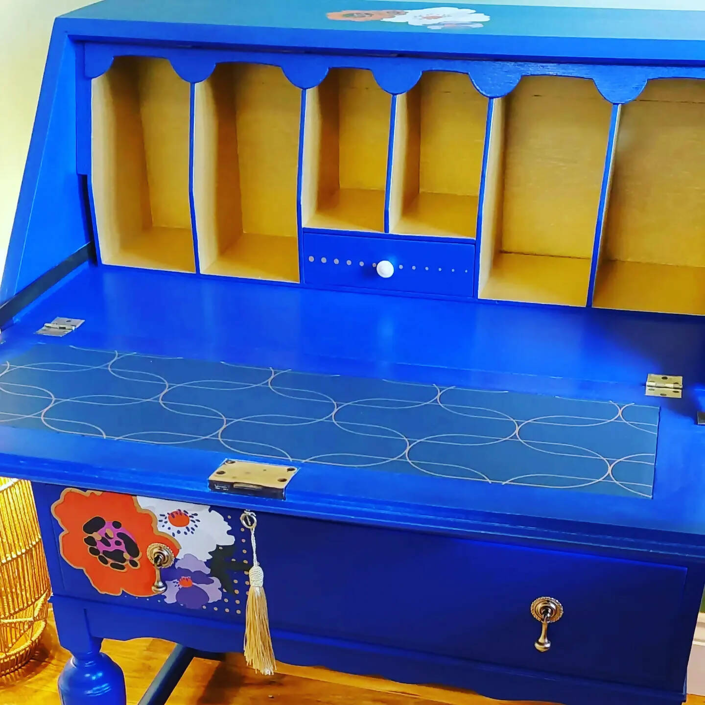 Beautiful upcycled writing bureau
