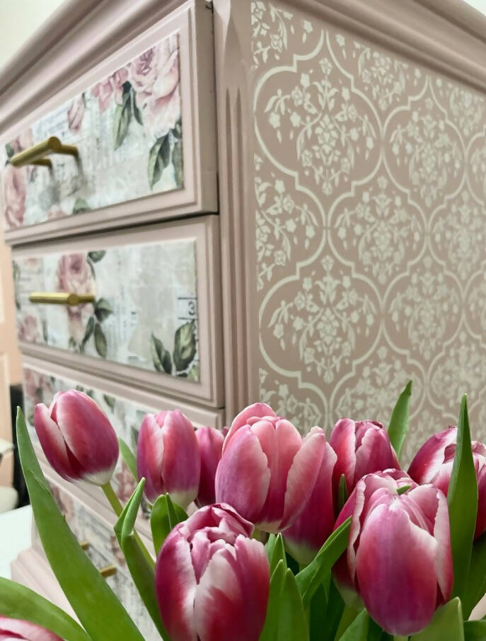SOLD SOLD Vintage pink bedside cabinets