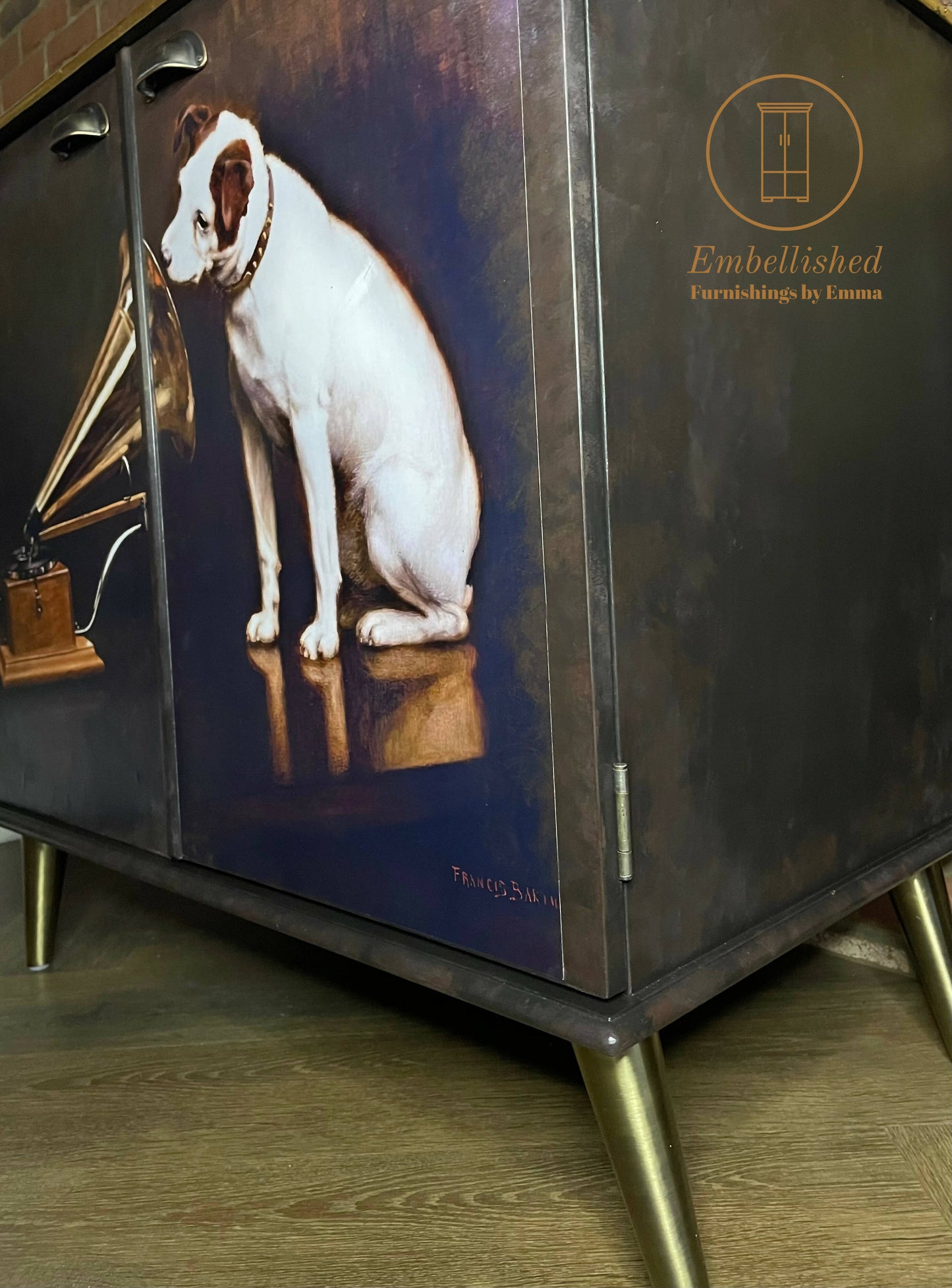 Vintage Media/vinyl player unit sideboard (SOLD)