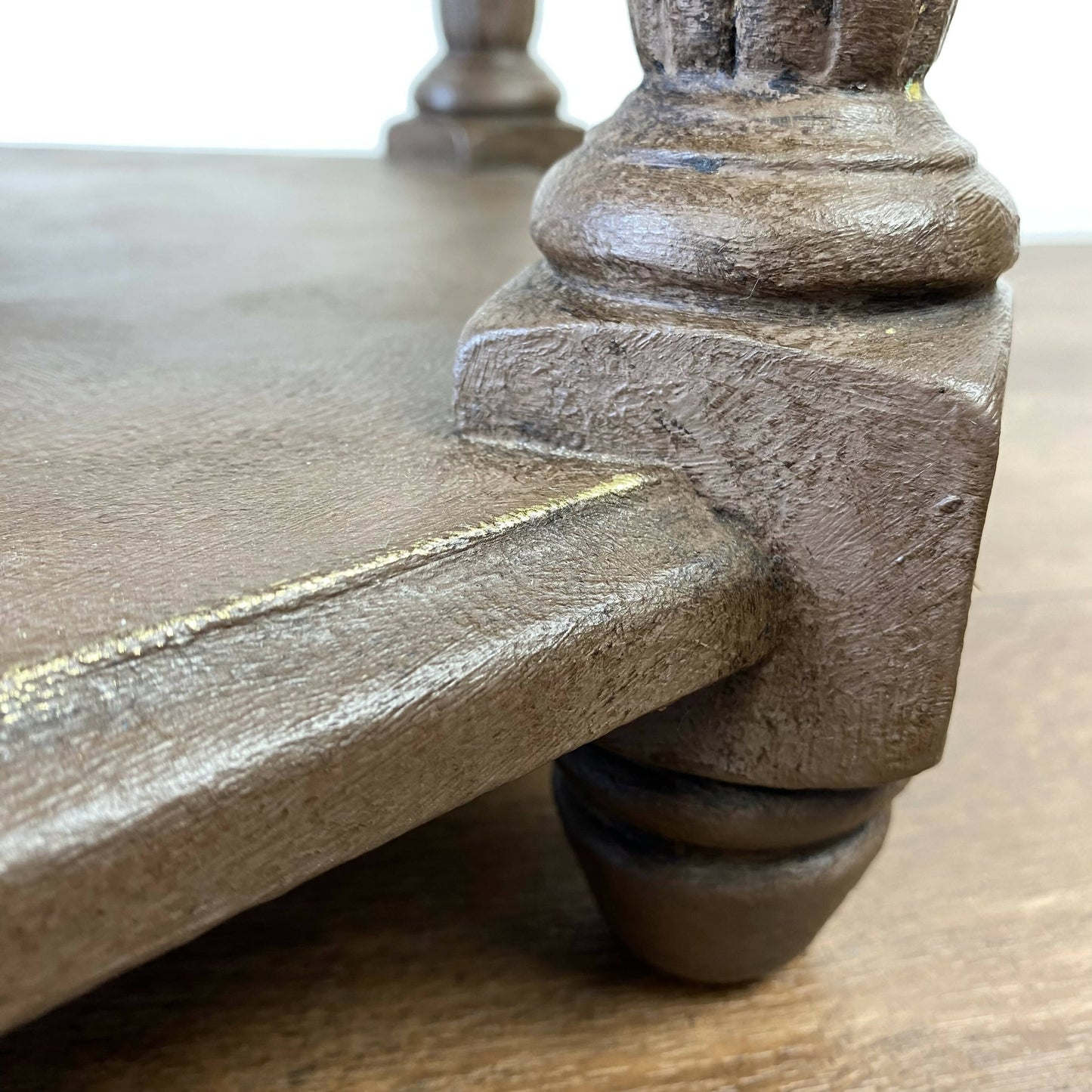 Hexagonal Occasional Table, Vintage Coffee Table, Industrial Style Side Table, Steampunk Victoriana Occasional Table