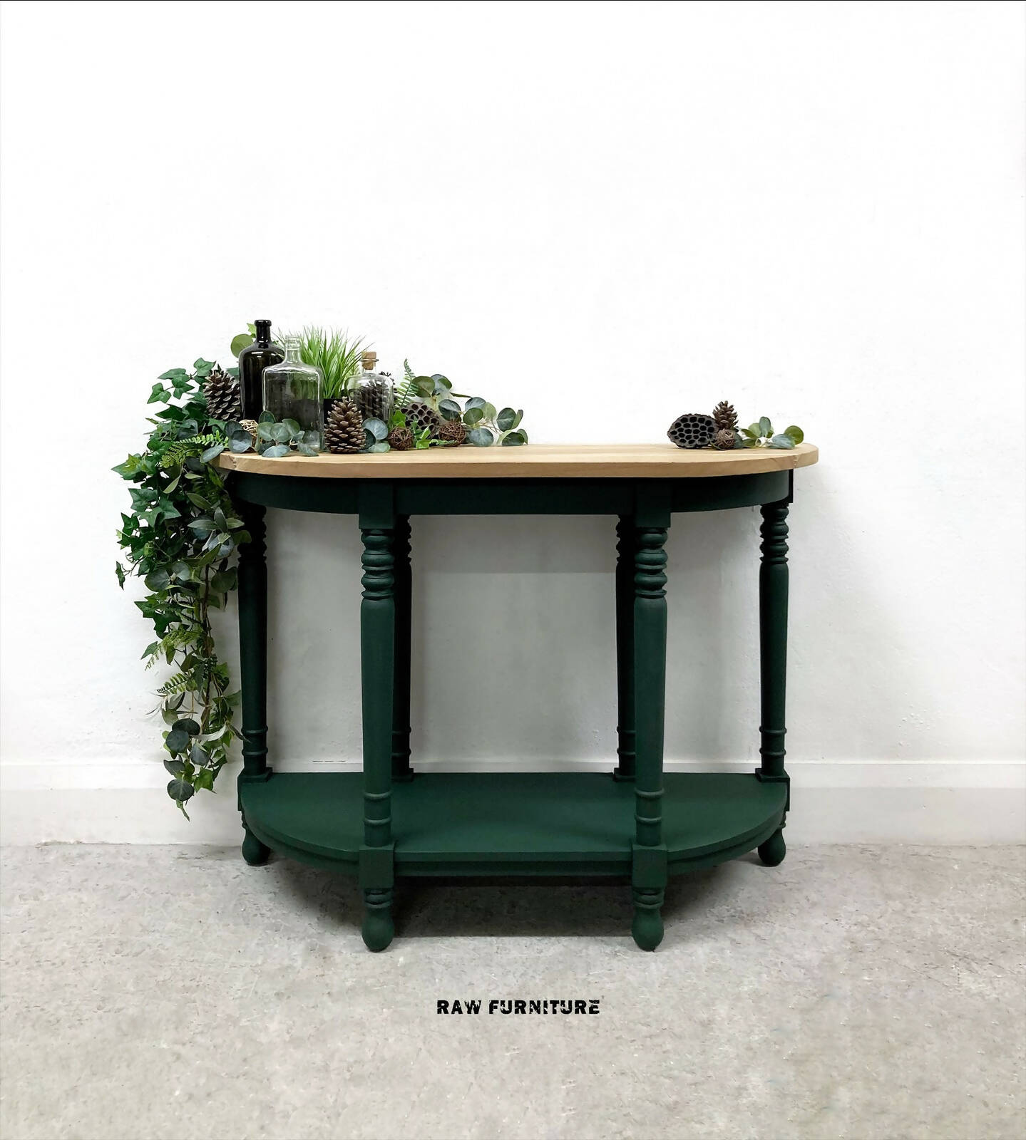 Demi Lune Vintage Hallway Table Console Table Half Moon Table