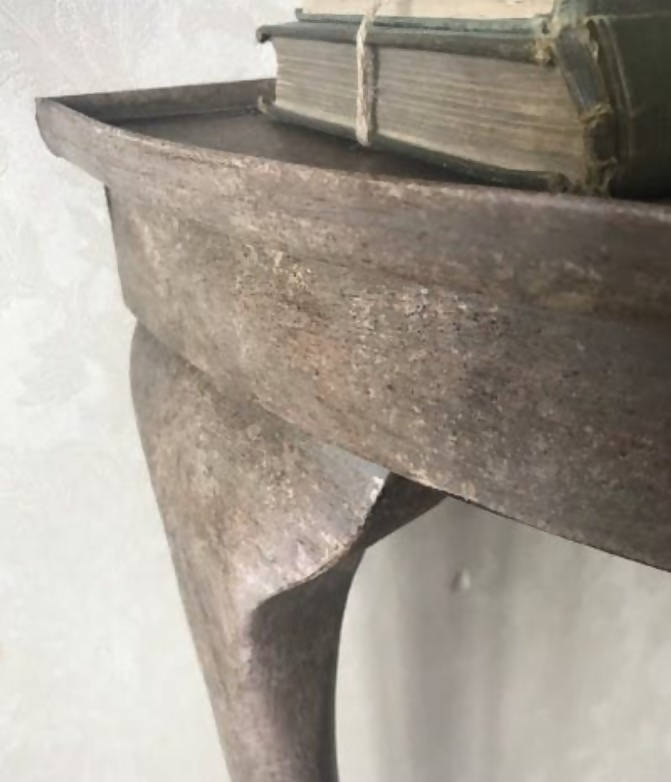 Grey Demi-lune Table / Hallway Table