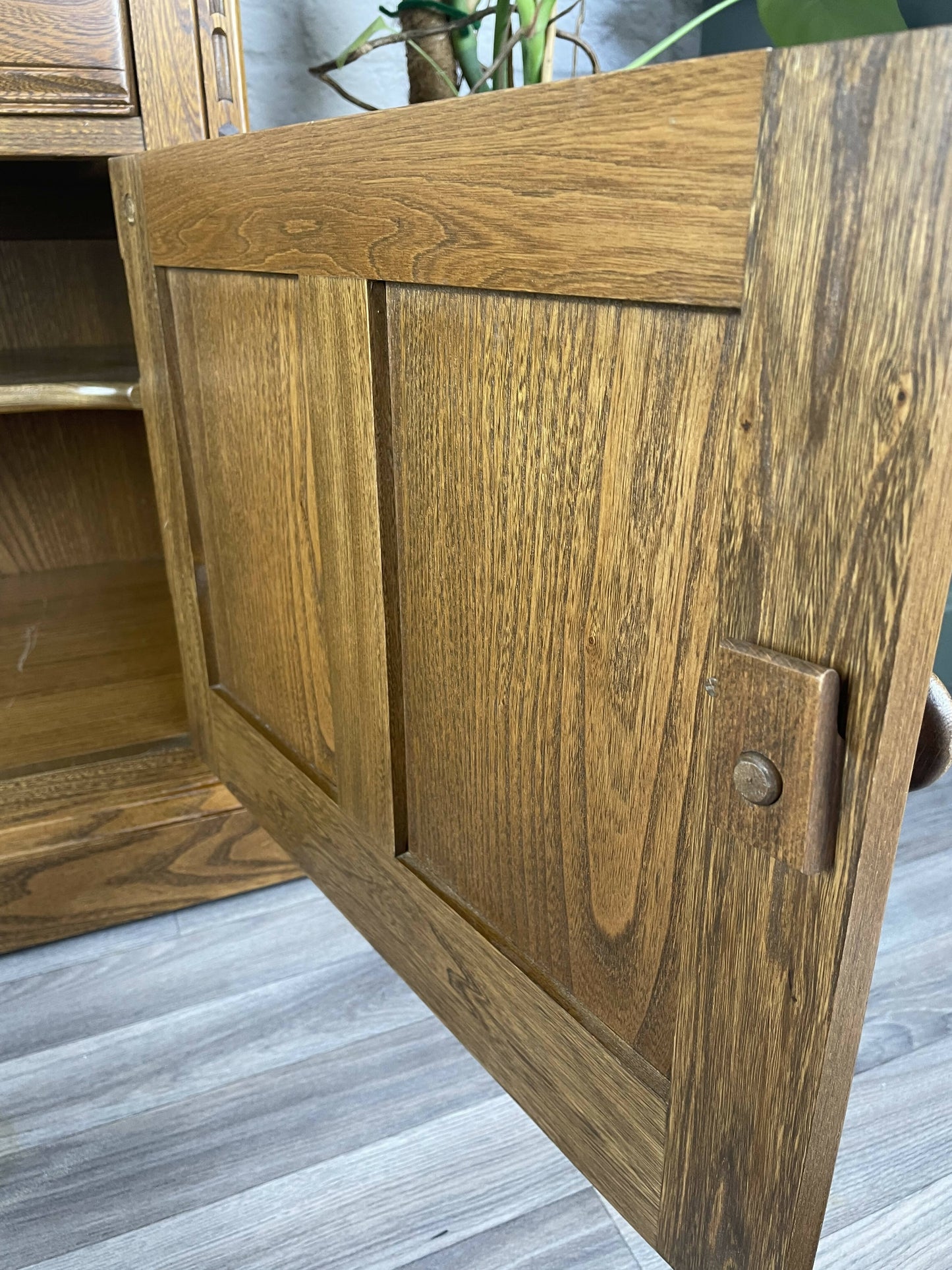 Vintage Ercol Old Colonial Cabinet Cupboard Golden Dawn