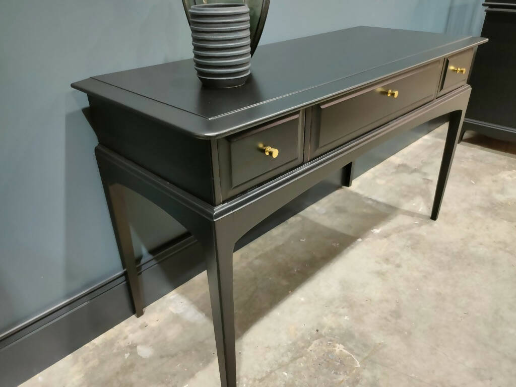Vintage Black Stag Console Table