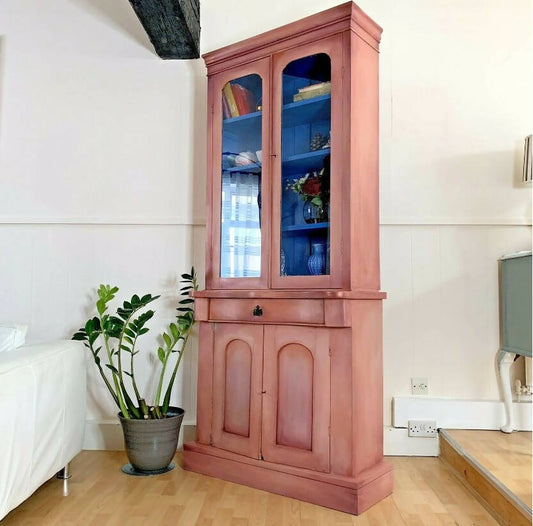Victorian Bookcase Display Cabinet