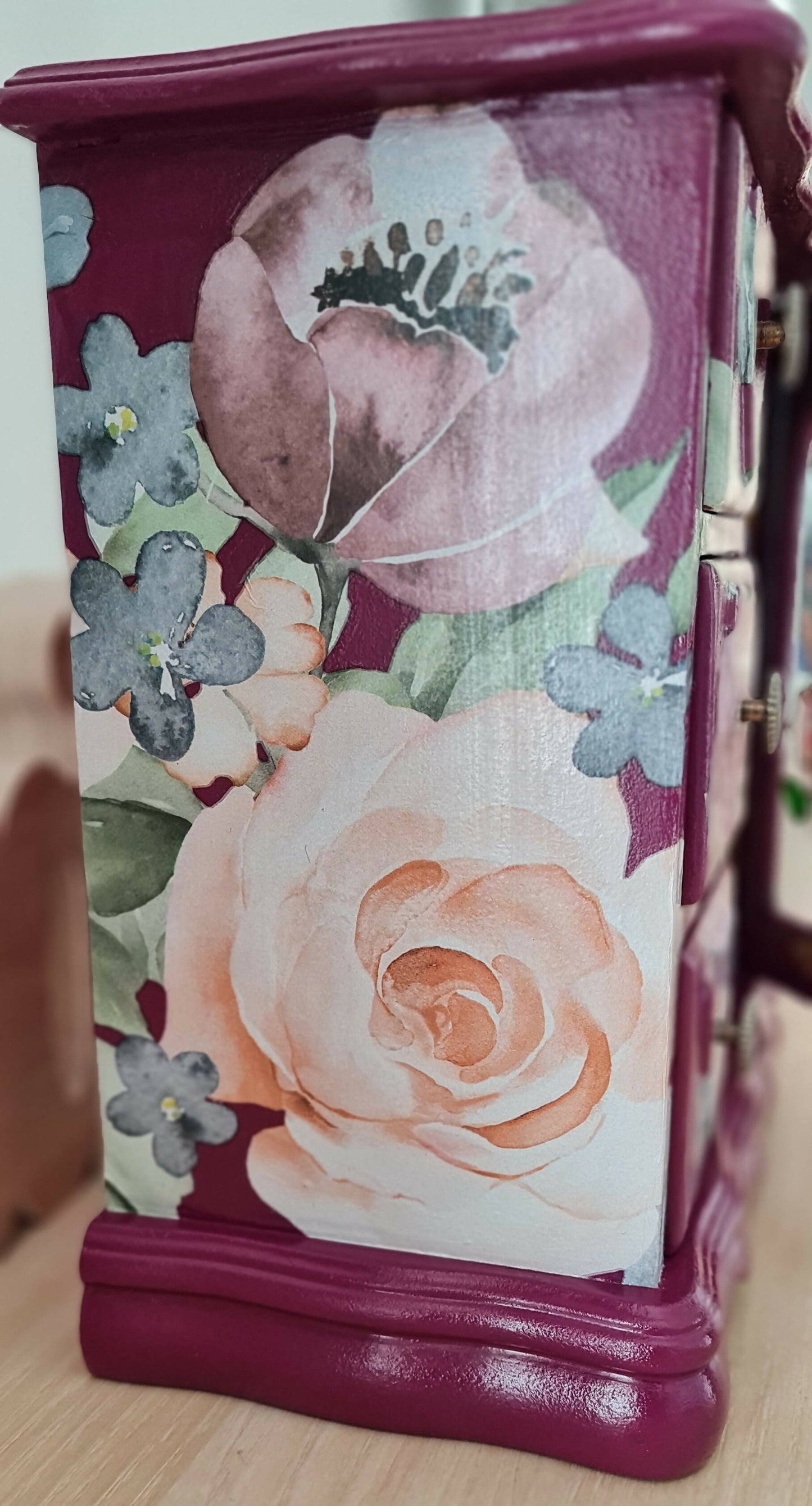 Floral Handpainted Jewellery Box