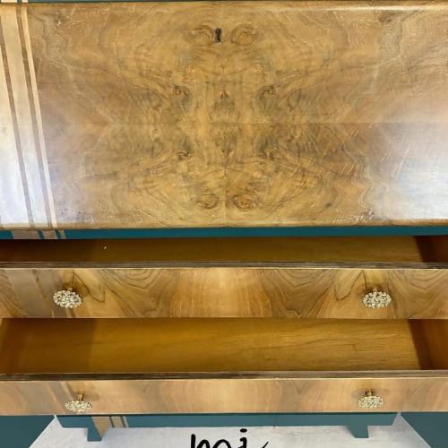 Refurbished 1950s Bureau, Drinks Cabinet - commision available
