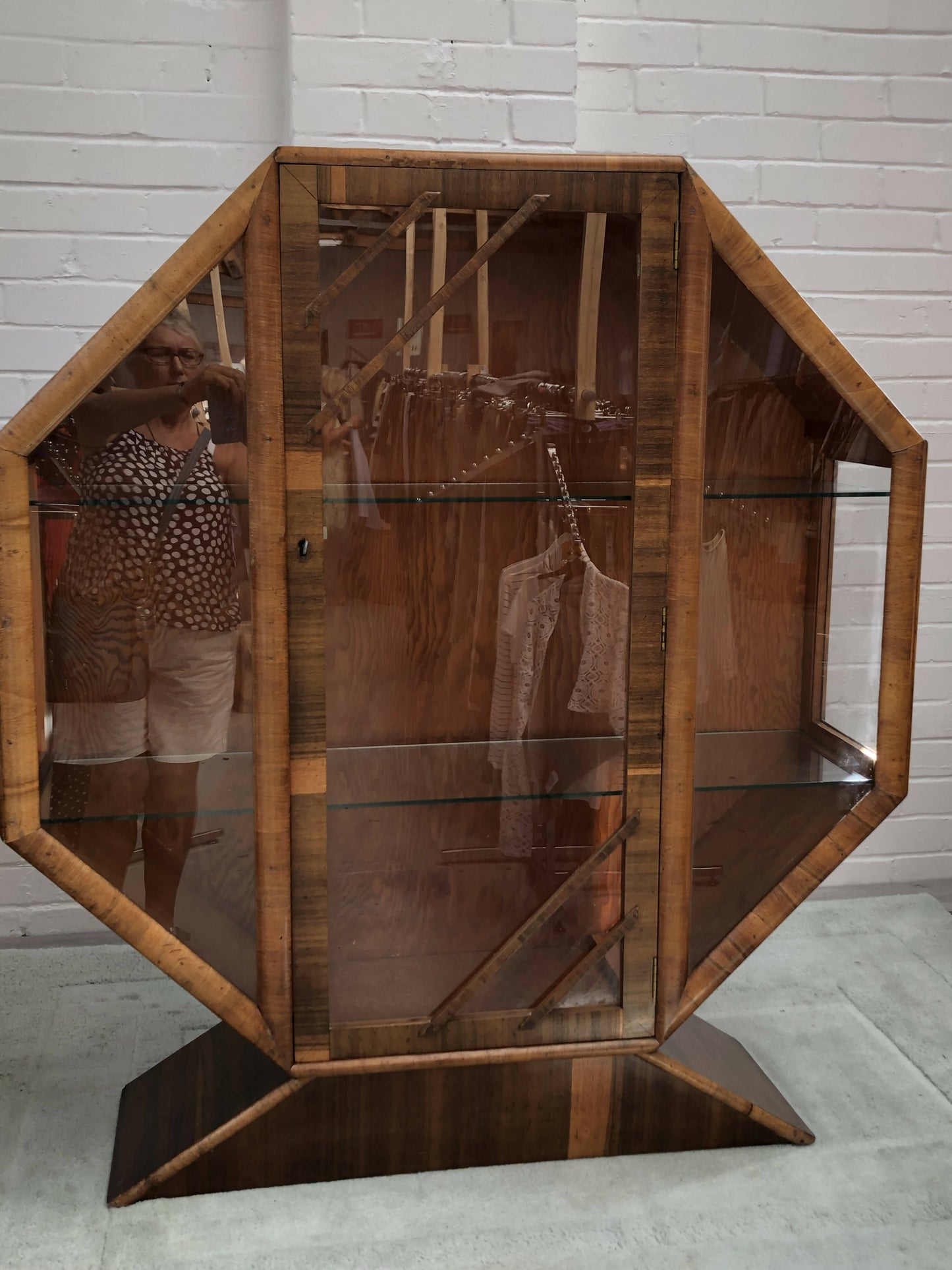 Art deco display drinks cabinet in original condition